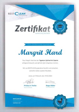 Zertifikat Spültechnik-Expterte